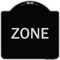 Signmission Designer Series Sign-Zone, Black & Silver Heavy-Gauge Aluminum Sign, 18" x 18", BS-1818-22692 A-DES-BS-1818-22692 - alternate 1